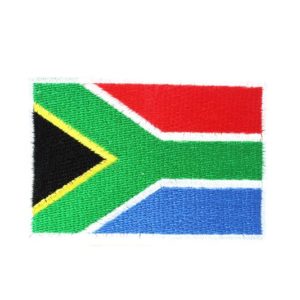 Patch South-Africa Flag อาร์มติดเสื้อปักลายธงชาติแอฟริกาใต้ สไตล์ราสต้า-เรกเก้
